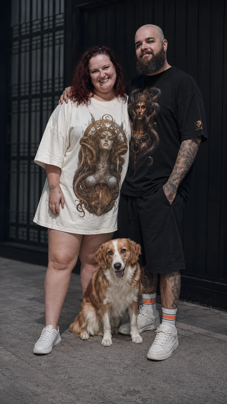 Camiseta SEVERO7 vestida em ambiente urbano