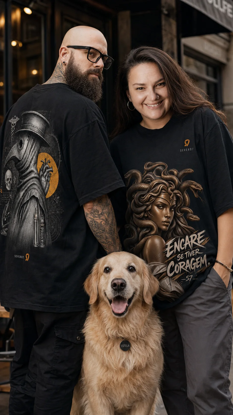Camiseta Medusa SEVERO7 vestida