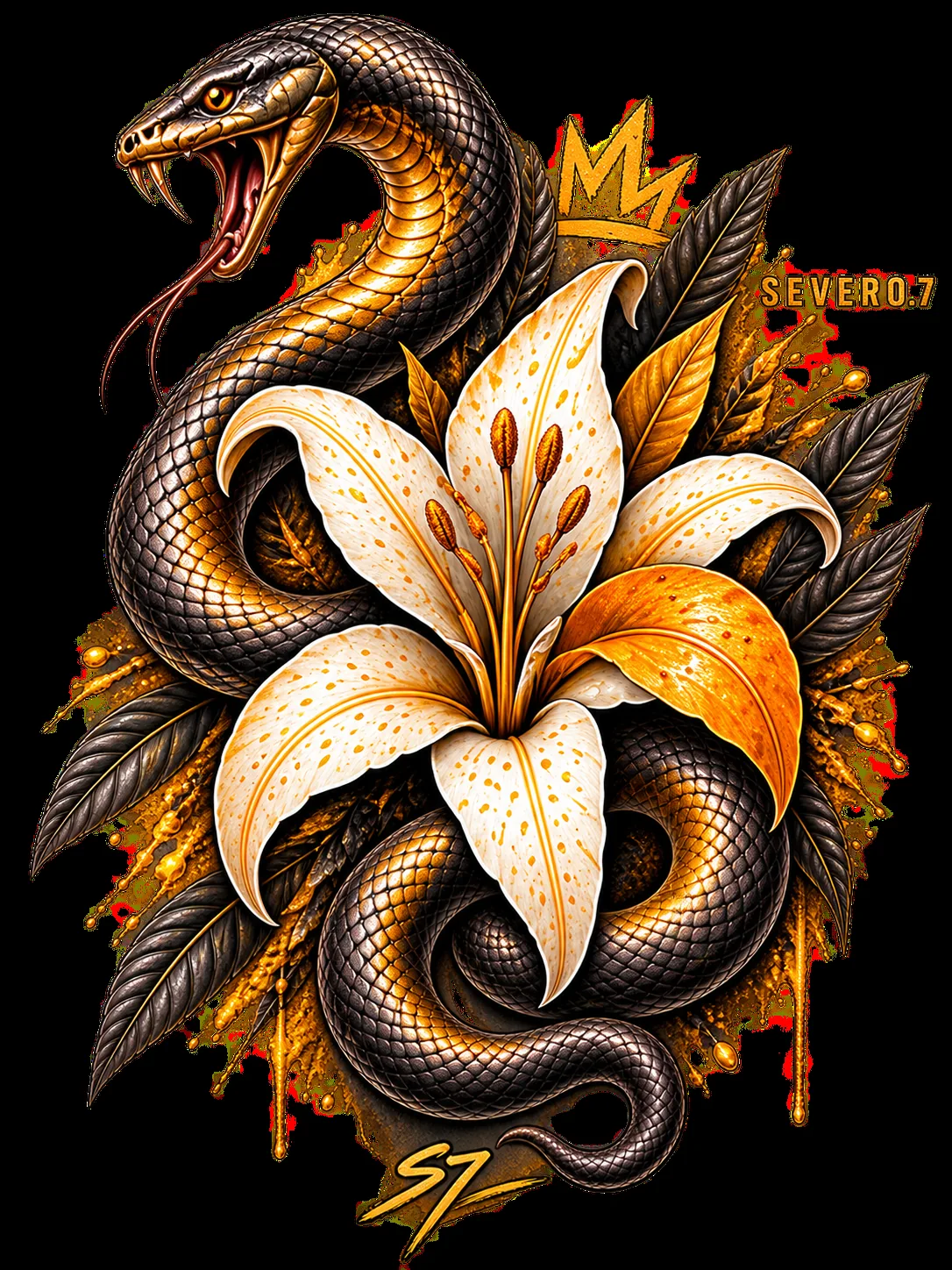 Serpente e lírio